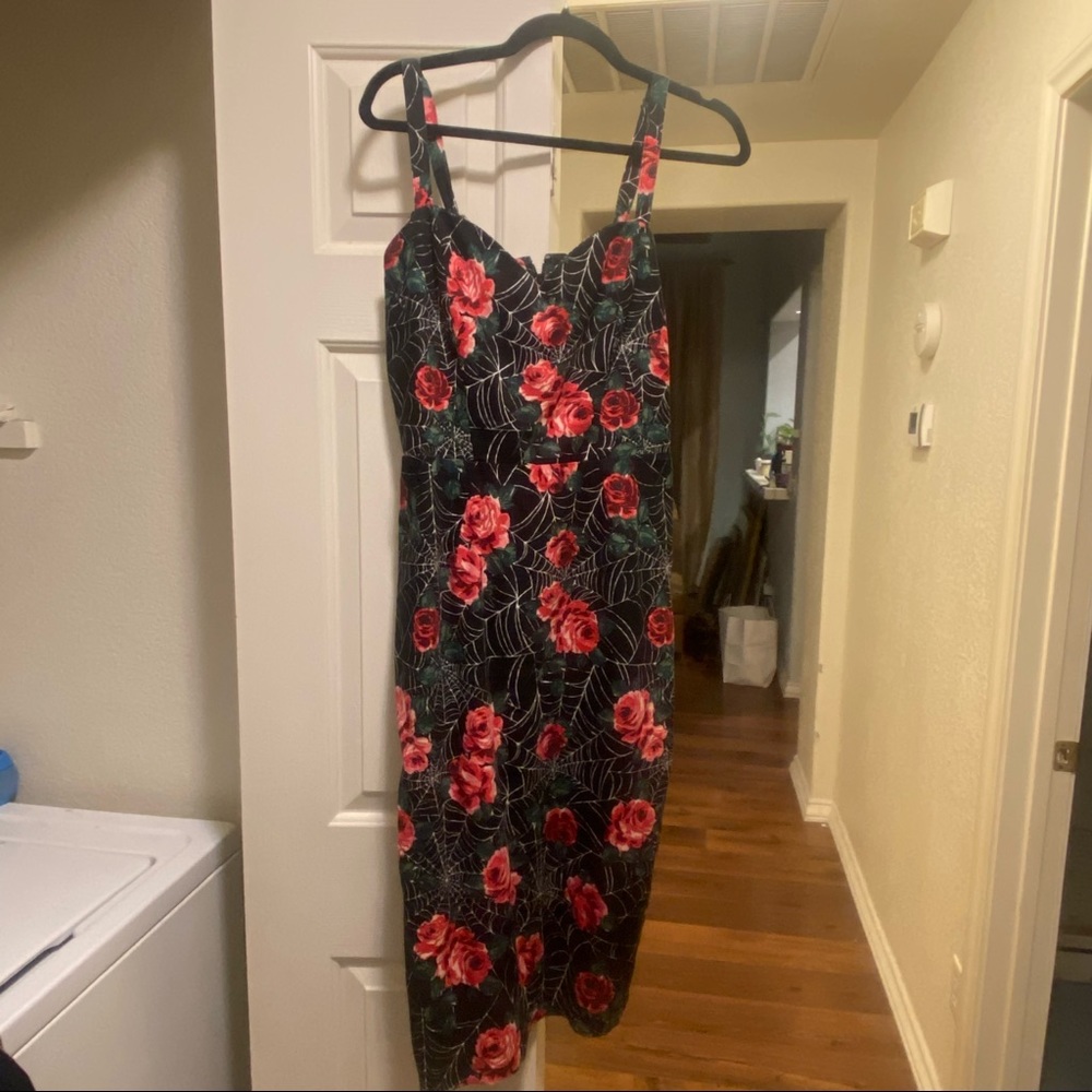 Vixen Spiderweb Sweetheart Wiggle Dress XL